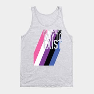 Genderfluid Pride No Wrong Way to Exist Tank Top